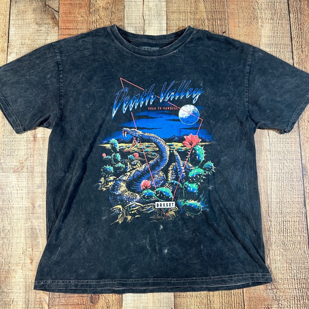 BOXSET Death Valley Rattlesnake Mineral Wash Graphic Tee Men's Large